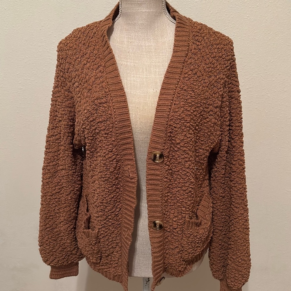 Brown/camel cardigan